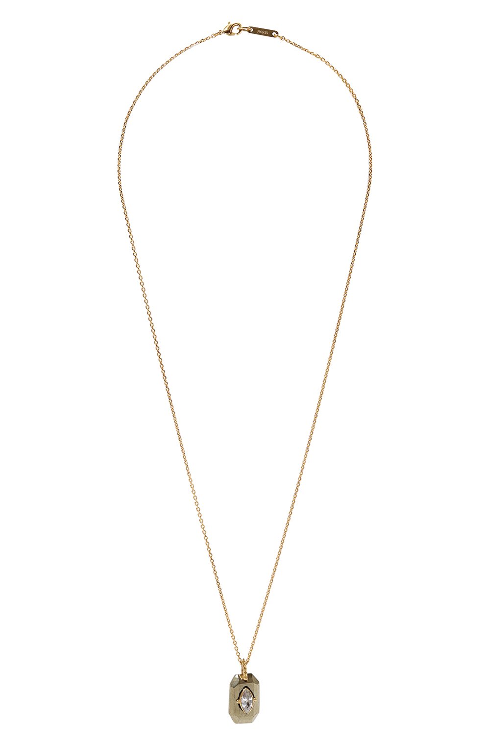 Подвеска на цепочке HANKA_IN золотого цвета по цене 15000 руб., арт. INS-LG47-PYR-CZ-0.5M, фото 1 Подвеска на цепочке HANKA_IN, арт. INS-LG47-PYR-CZ-0.5M, фото 1