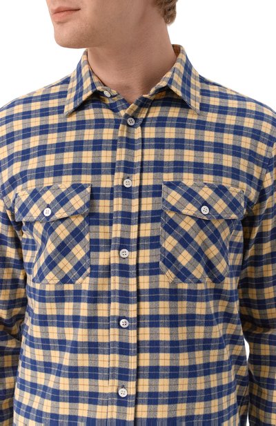 Хлопковая рубашка VALENTINO, арт. 6V3ABP90ALB, фото 5