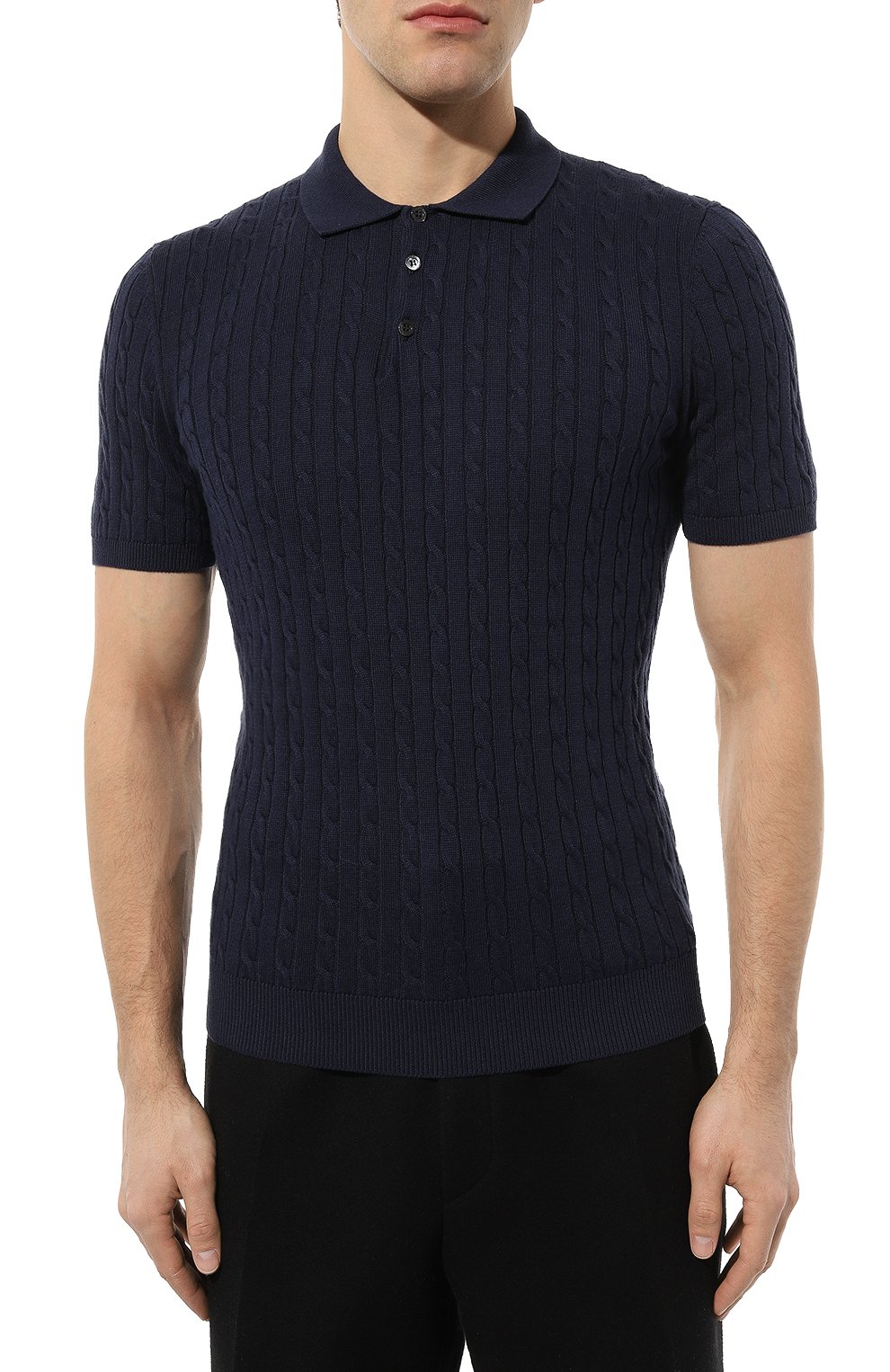 Поло из хлопка и кашемира CORNELIANI, арт. 93M577-9325162, фото 3