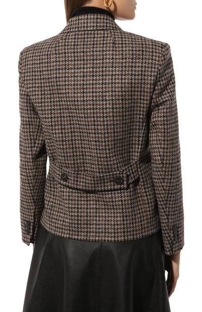 Шерстяной жакет WEEKEND MAX MARA коричневого цвета по цене 51400 руб., арт. NAUSICA, фото 4 Шерстяной жакет WEEKEND MAX MARA, арт. NAUSICA, фото 4