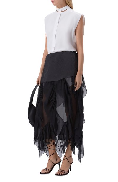 Хлопковая блузка ISABEL BENENATO, арт. DW72S26, фото 2