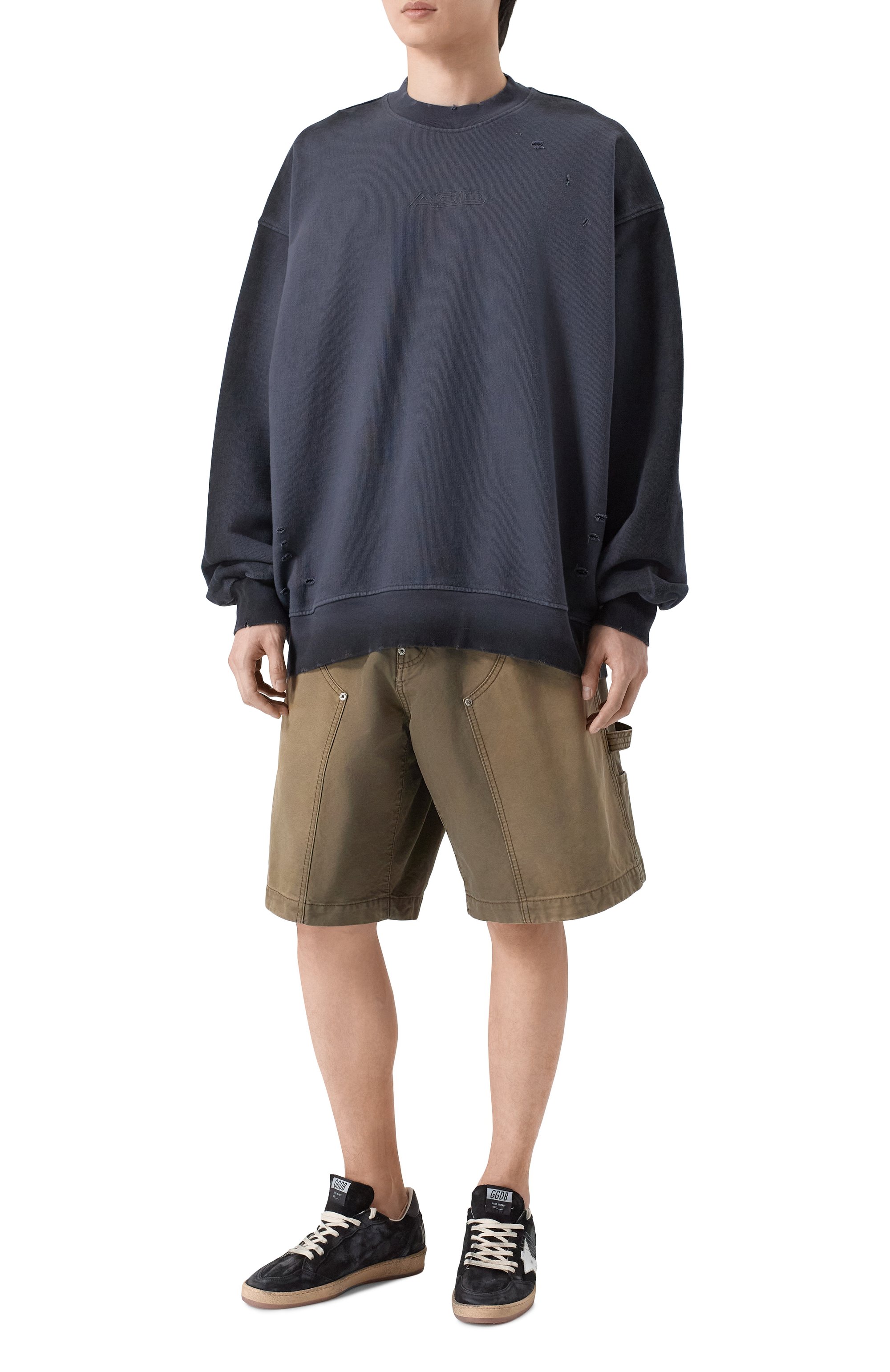 Джинсовые шорты DSQUARED2 хаки цвета по цене 66550 руб., арт. S74MU0988/D35106, фото 2 Джинсовые шорты DSQUARED2, арт. S74MU0988/D35106, фото 2