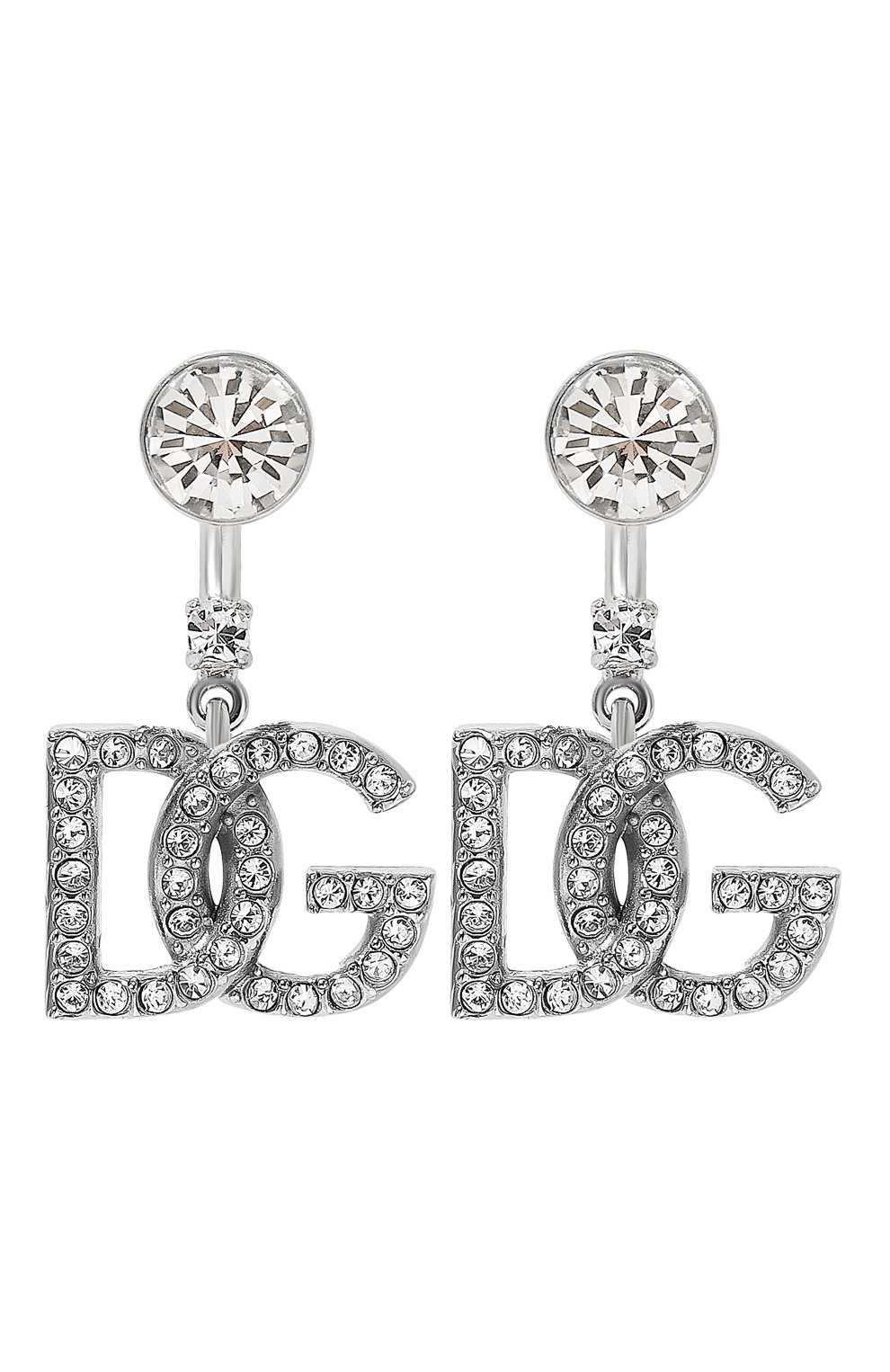 Серьги DOLCE & GABBANA серебряного цвета по цене 61650 руб., арт. WEP1L6 W1111, фото 1 Серьги DOLCE & GABBANA, арт. WEP1L6 W1111, фото 1