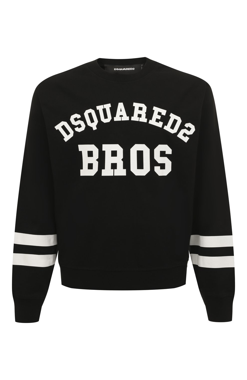 Хлопковый свитшот DSQUARED2 черного цвета по цене 34100 руб., арт. S74GD1053/S23851, фото 1 Хлопковый свитшот DSQUARED2, арт. S74GD1053/S23851, фото 1