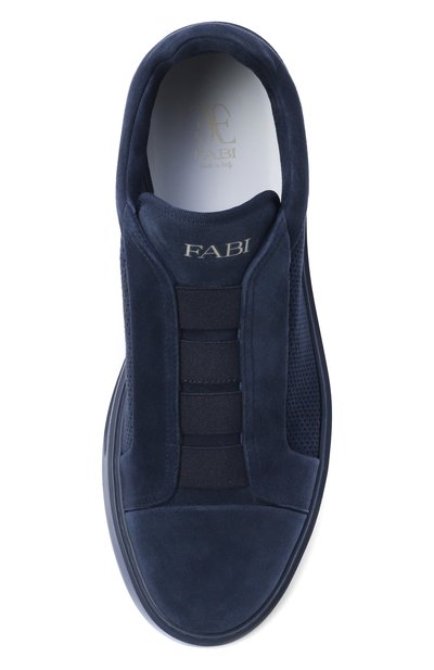 Замшевые кеды polignano FABI темно-синего цвета по цене 53100 руб., арт. FU1326/CAM0SCI0NE, фото 5 Замшевые кеды polignano FABI, арт. FU1326/CAM0SCI0NE, фото 5