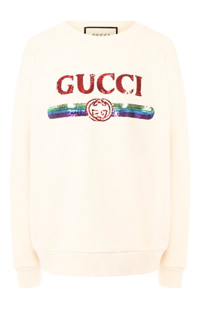 Женский хлопковый пуловер GUCCI, арт. 469250/XJASD