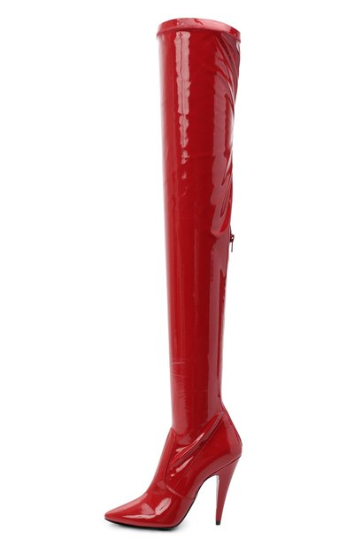 Комбинированные ботфорты aylah SAINT LAURENT, арт. 637457/1LW10, фото 3