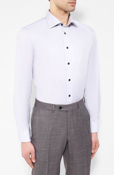 Хлопковая рубашка с воротником кент ETON, арт. 3428 79544, фото 3