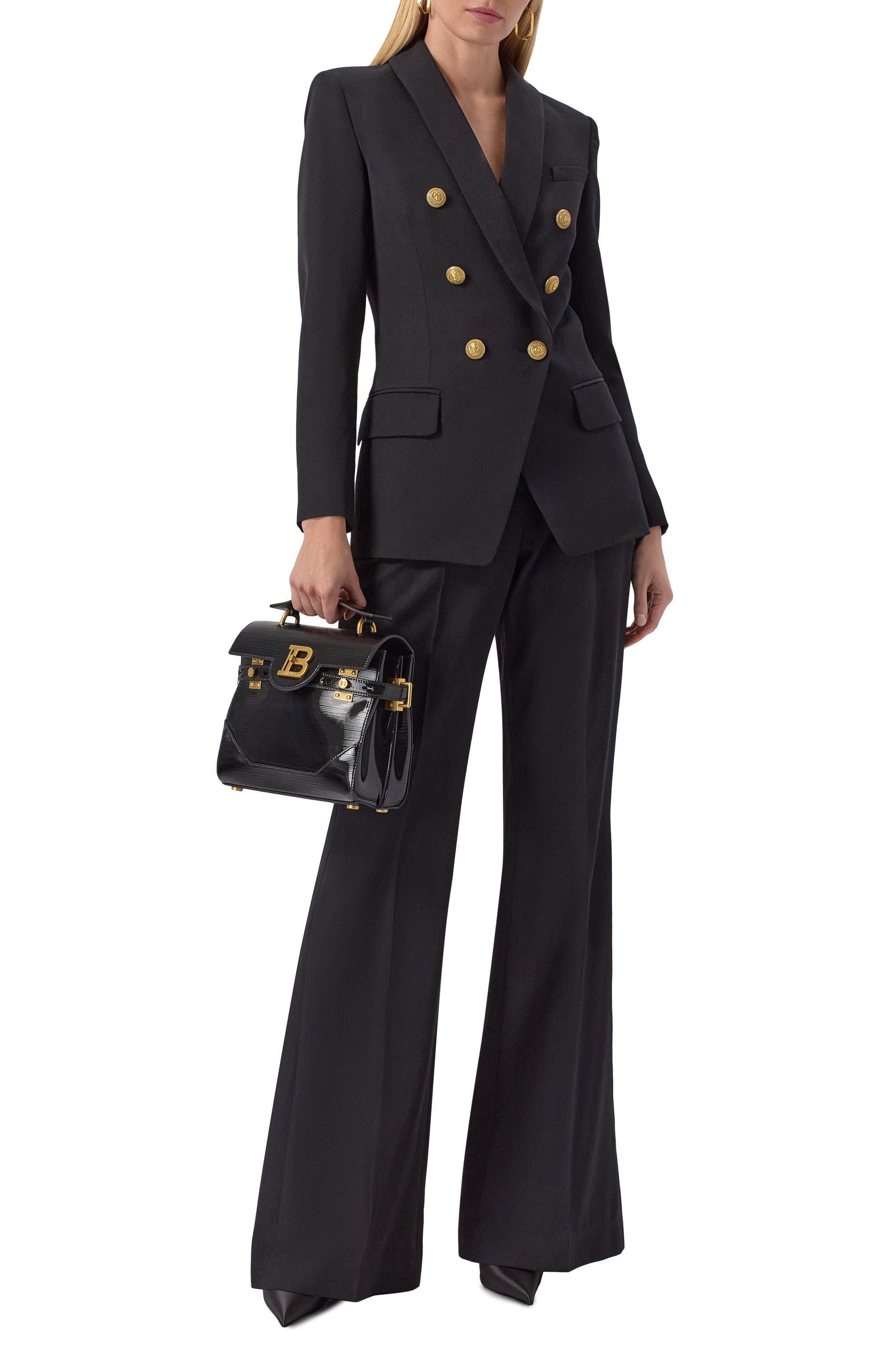 Сумка b-buzz 23 BALMAIN черного цвета по цене 231000 руб., арт. EN0DB526/LPIS, фото 7 Сумка b-buzz 23 BALMAIN, арт. EN0DB526/LPIS, фото 7