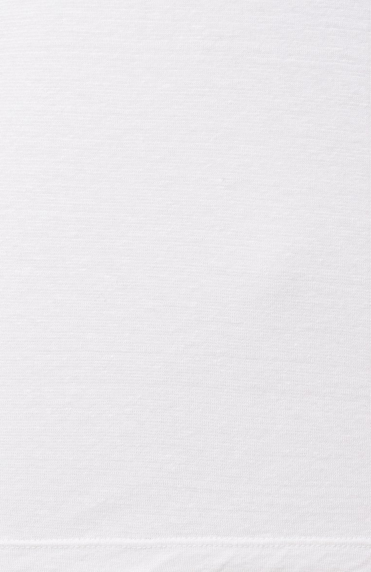 Мужская футболка из хлопка и льна 120% LINO белого цвета, арт. 32ALIM79GR/G308/S01 | Фото 6 (Длина (для топов): Удлиненные; Материал внешний: Лен, Хлопок; Рукава: 3/4; Стили: Кэжуэл; Принт: Без принта; Кросс-КТ: Джерси; Мужское Кросс-КТ: Футболка-одежда; Автоматизация состава: Проставлено; Автоматизация ТО: Проставлено)