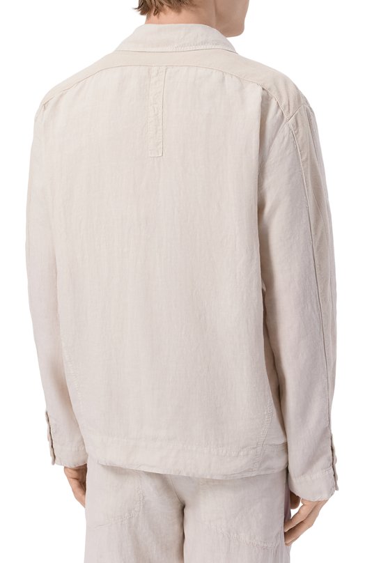 Пиджак изо льна и хлопка Transit CFUTRCD135 Кремовый  CFUTRCD135 Фото 4