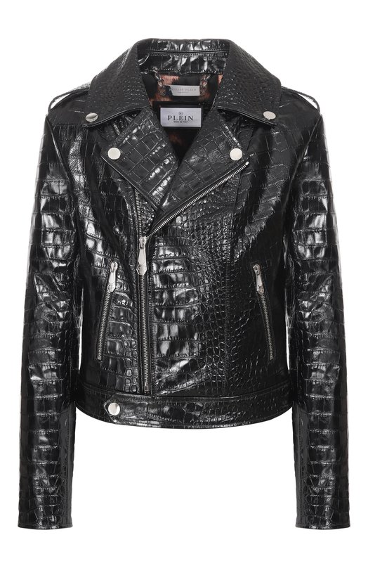 Кожаная куртка Philipp Plein SAFC WLB1201 PLE010N Чёрный SAFC WLB1201 PLE010N