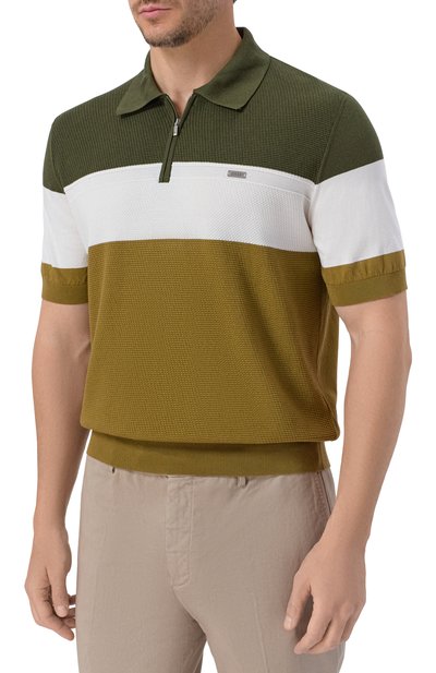 Поло из шелка и хлопка ZILLI, арт. KZP002M0142VH0L00, фото 3