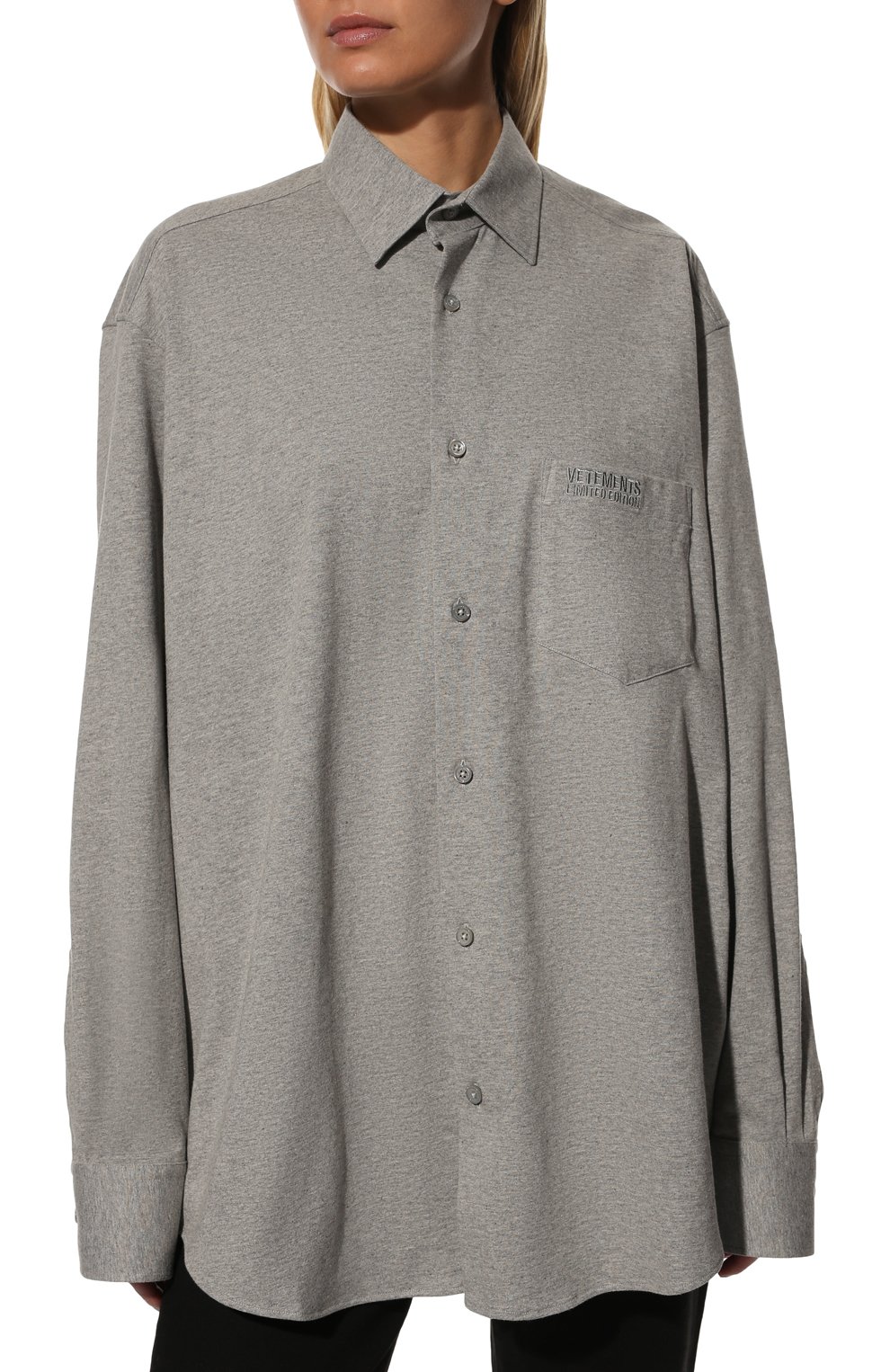 Хлопковая рубашка VETEMENTS, арт. UA53SH100G 1602/W, фото 3
