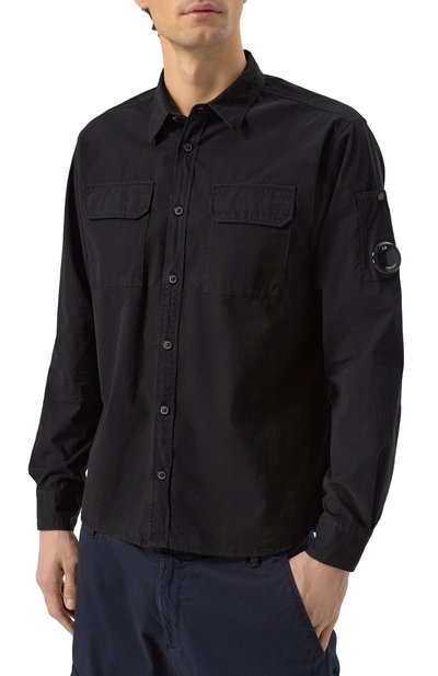 Хлопковая рубашка C.P. COMPANY, арт. 18CMSH140A110143G, фото 3