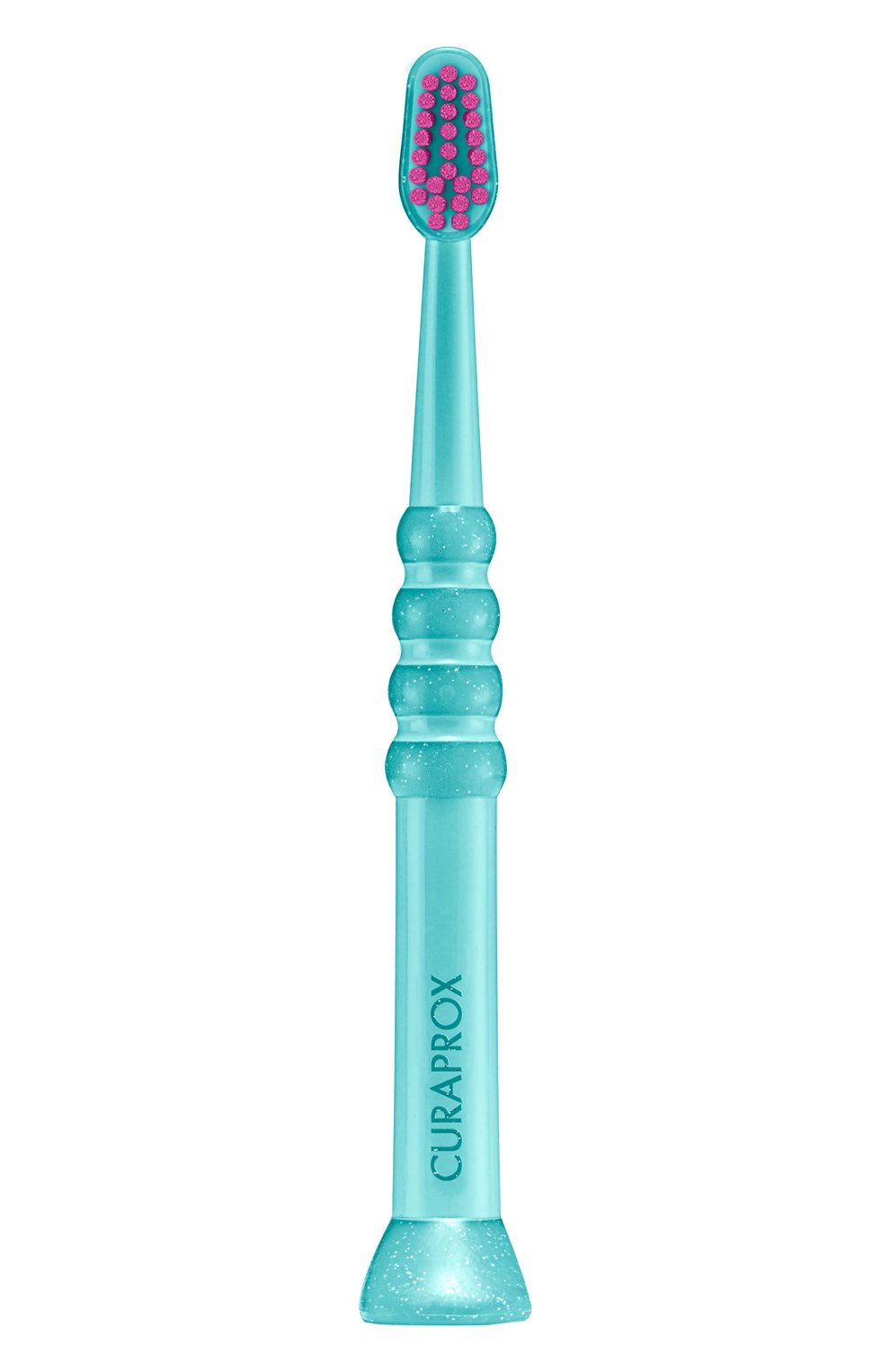 Бирюзовая зубная щетка c гуммированной ручкой baby CURAPROX, арт. 7640134161692, фото 1