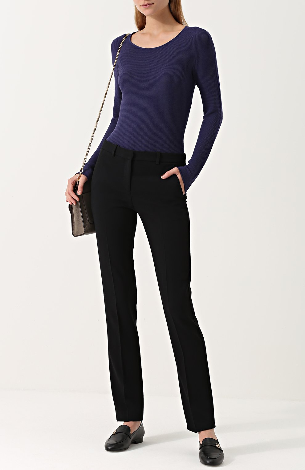 Облегающий пуловер с круглым вырезом GIORGIO ARMANI, арт. 6YAM31/AM05Z, фото 2