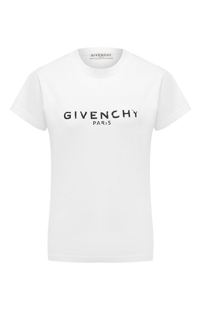 Женская хлопковая футболка GIVENCHY, арт. BW708H3Z0Y