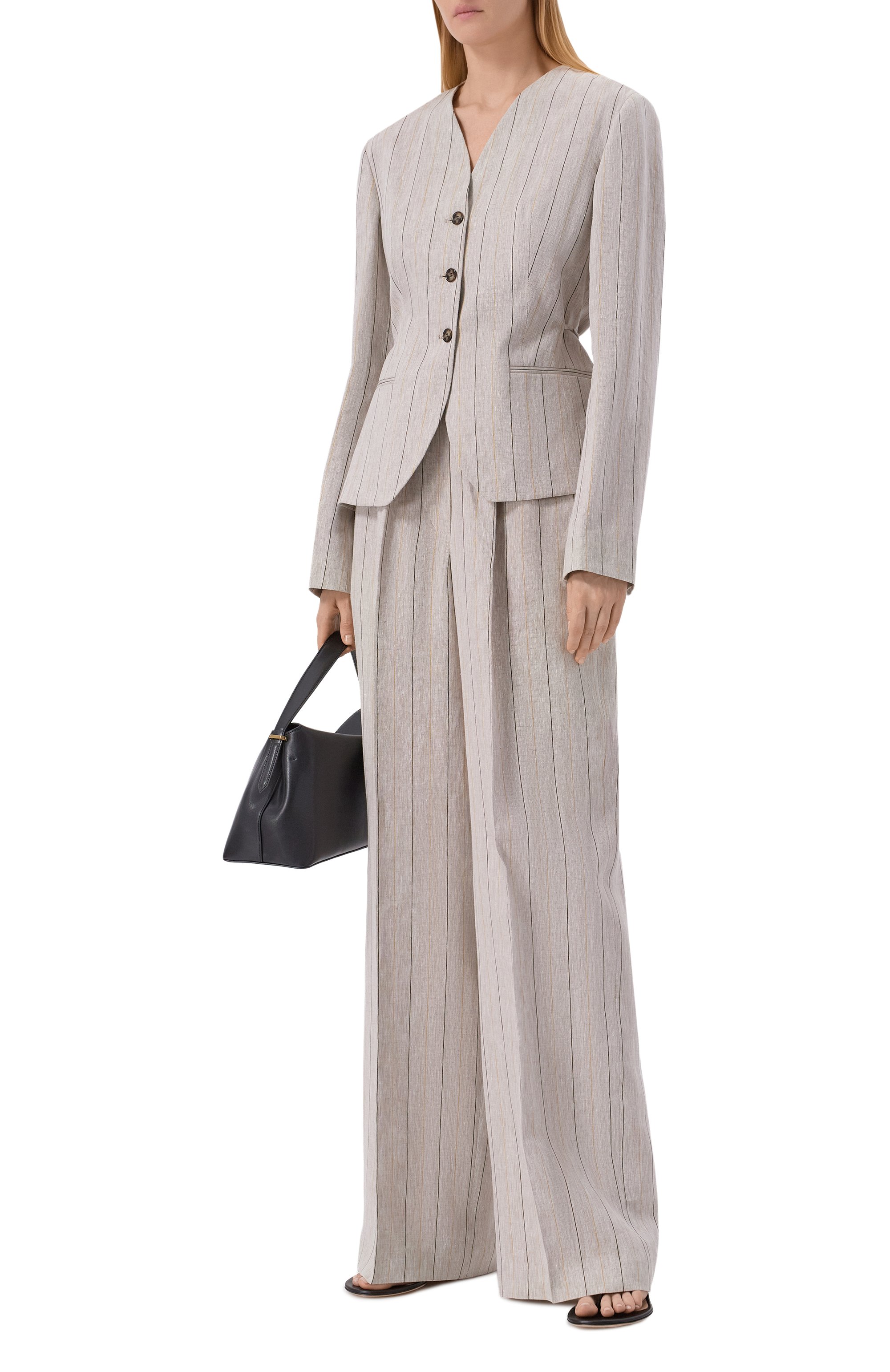 Льняной жакет 12 STOREEZ, арт. 137435, фото 2