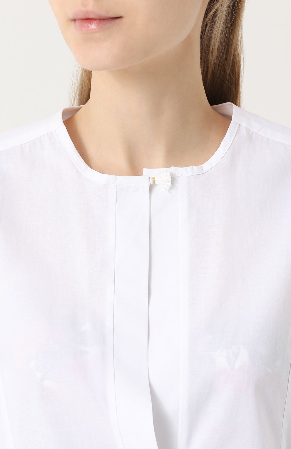 Хлопковая туника свободного кроя с кружевной спинкой LILA EUGENIE, арт. 1708, фото 5