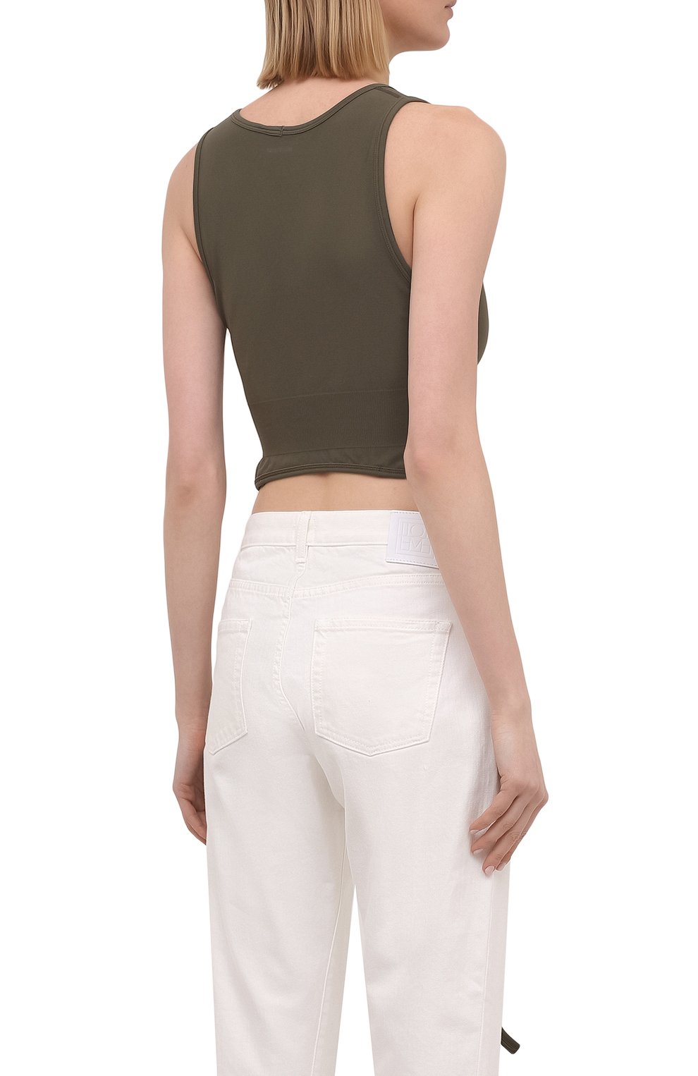 Топ HELMUT LANG хаки цвета по цене 15750 руб., арт. K10HW503, фото 4 Топ HELMUT LANG, арт. K10HW503, фото 4