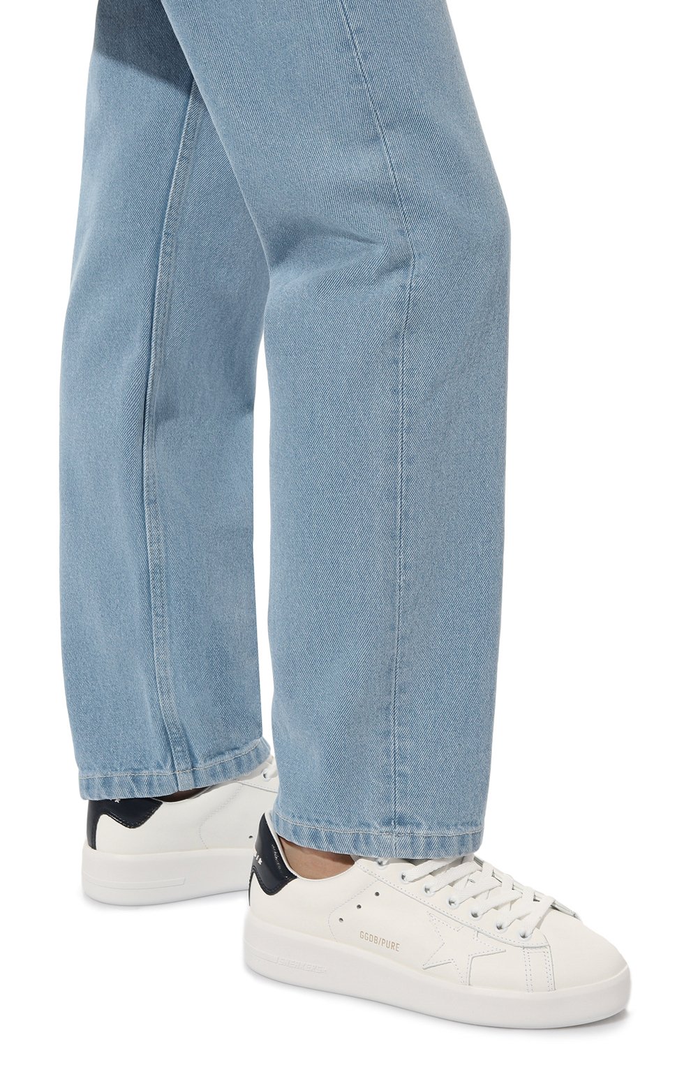 Кожаные кеды purestar GOLDEN GOOSE DELUXE BRAND белого цвета по цене 54800 руб., арт. GWF00197/F00416, фото 3 Кожаные кеды purestar GOLDEN GOOSE DELUXE BRAND, арт. GWF00197/F00416, фото 3