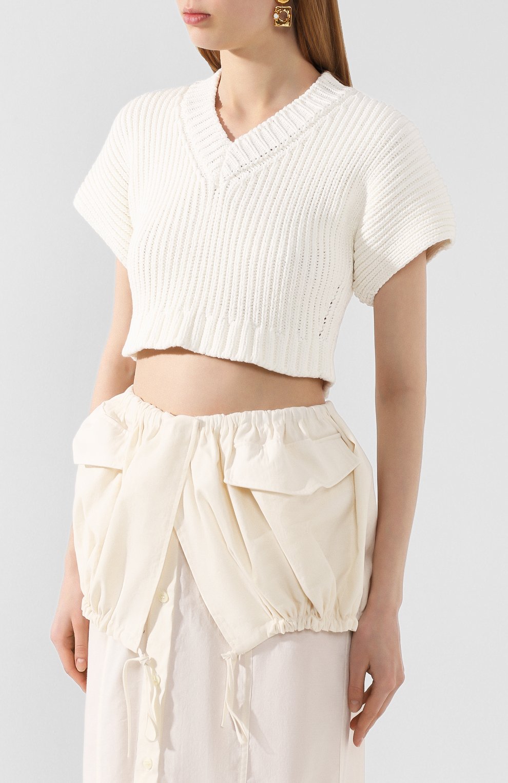 Хлопковый топ JACQUEMUS, арт. 201KN32/53120, фото 3