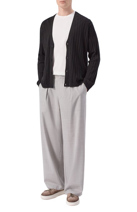 Кардиган из шелка и хлопка 12 STOREEZ 137257 Чёрный  137257 Фото 2