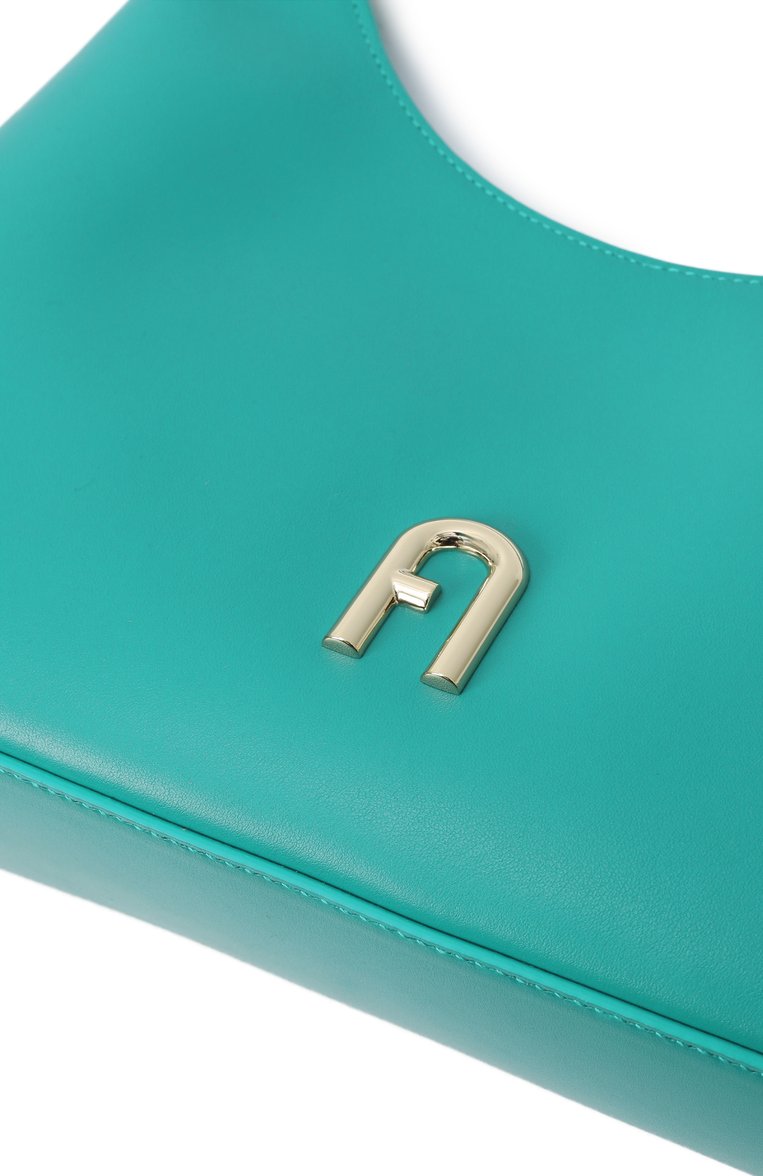 Женская сумка furla diamante small FURLA бирюзового цвета, арт. WB00782/AX0733 | Фото 3 (Размер: small; Материал: Натуральная кожа)