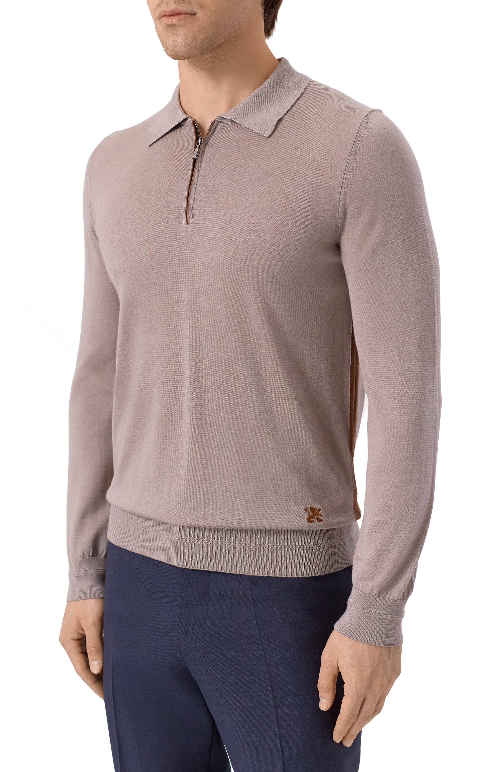 Поло из шерсти и шелка ZILLI, арт. KZP001M0230VLSB00, фото 3