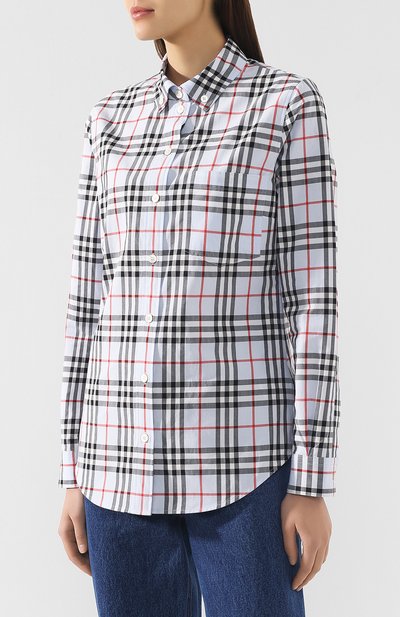 Хлопковая рубашка BURBERRY, арт. 8011394, фото 3