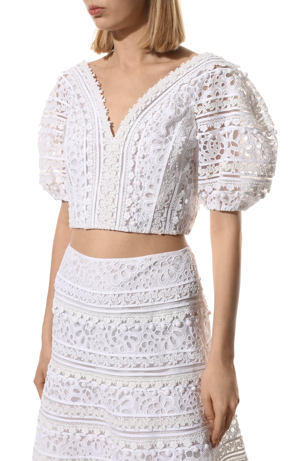 Хлопковый топ CAROLINA HERRERA, арт. R2211E214SCE, фото 3