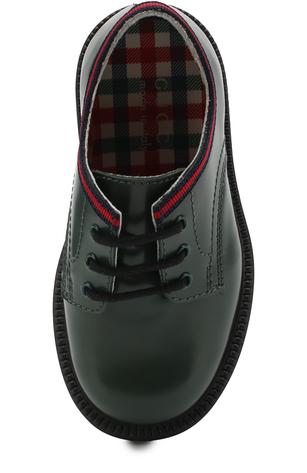 Кожаные дерби с контрастной отделкой GUCCI, арт. 477537/D7310, фото 4