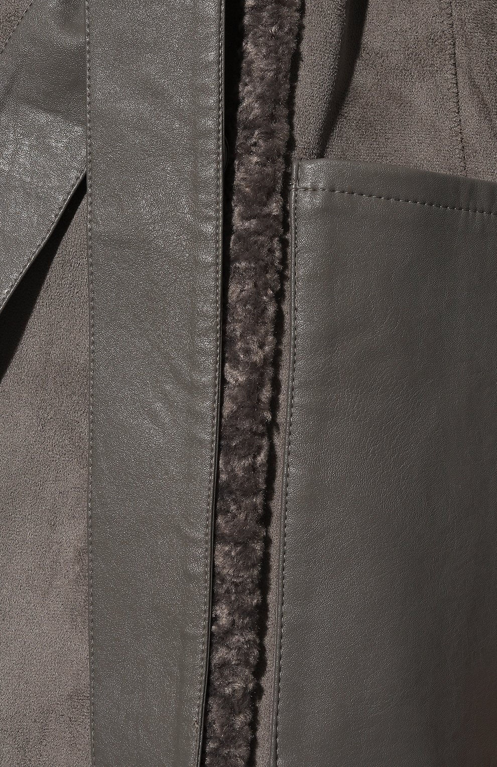 Двусторонняя дубленка из экомеха PATRIZIA PEPE, арт. 2O0025_E012, фото 5