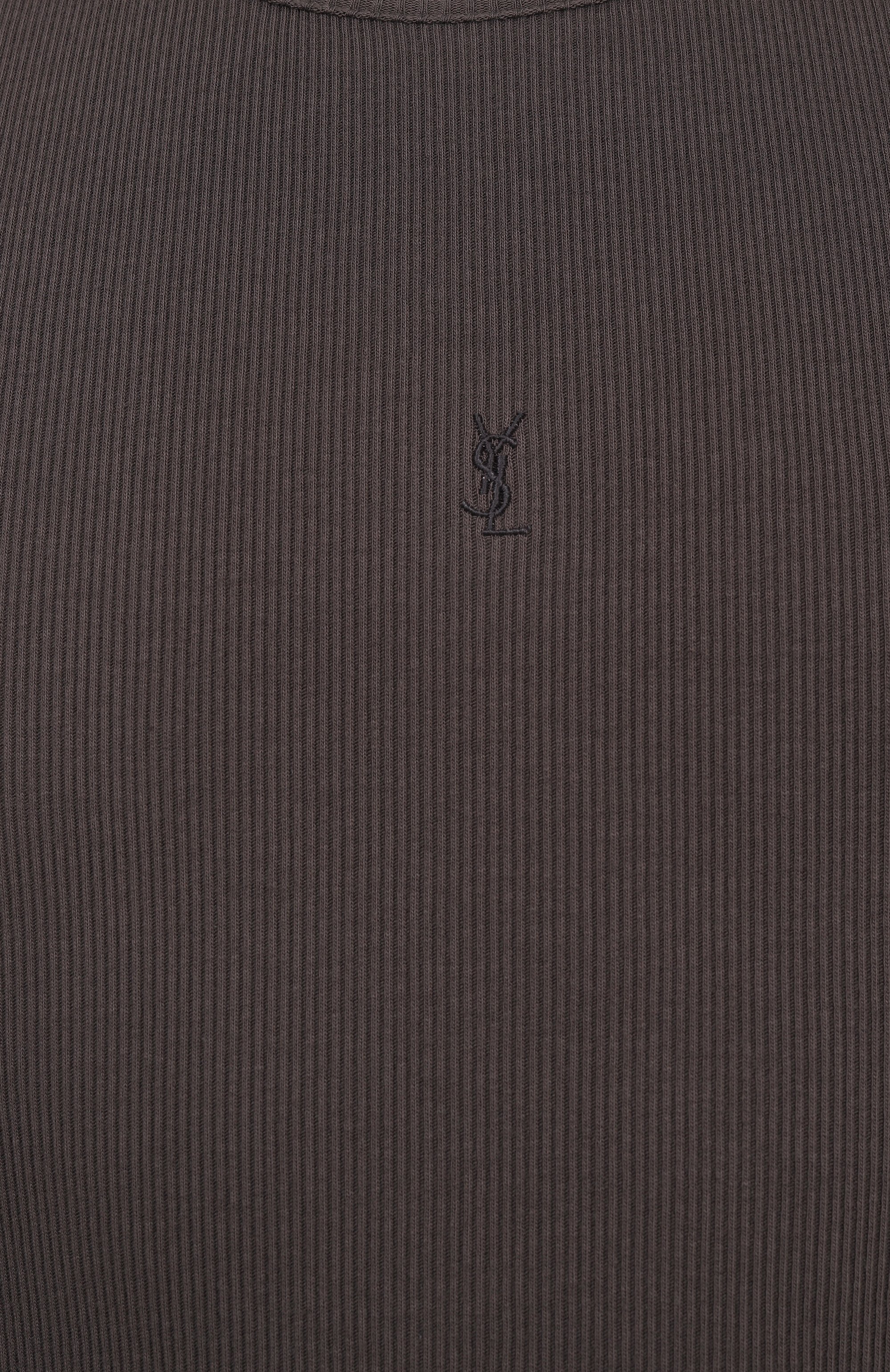 Хлопковая майка SAINT LAURENT, арт. 818532/Y37EC, фото 6