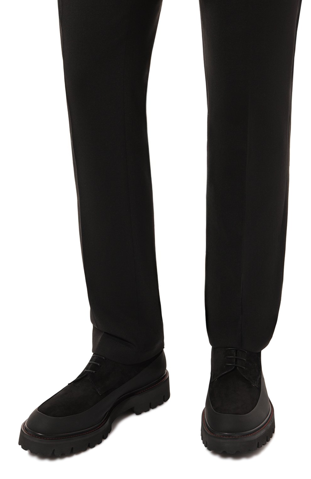 Замшевые дерби KITON, арт. USSA194N0112507, фото 3