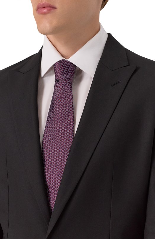 Шелковый галстук Corneliani 26U302-2620304 Бордовый  26U302-2620304 Фото 2
