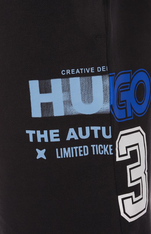 Хлопковые шорты HUGO Blue 50544198 Чёрный  50544198 Фото 6