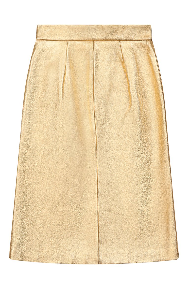 Кожаная юбка PRADA, арт. 51774-AW4-F0056, фото 2