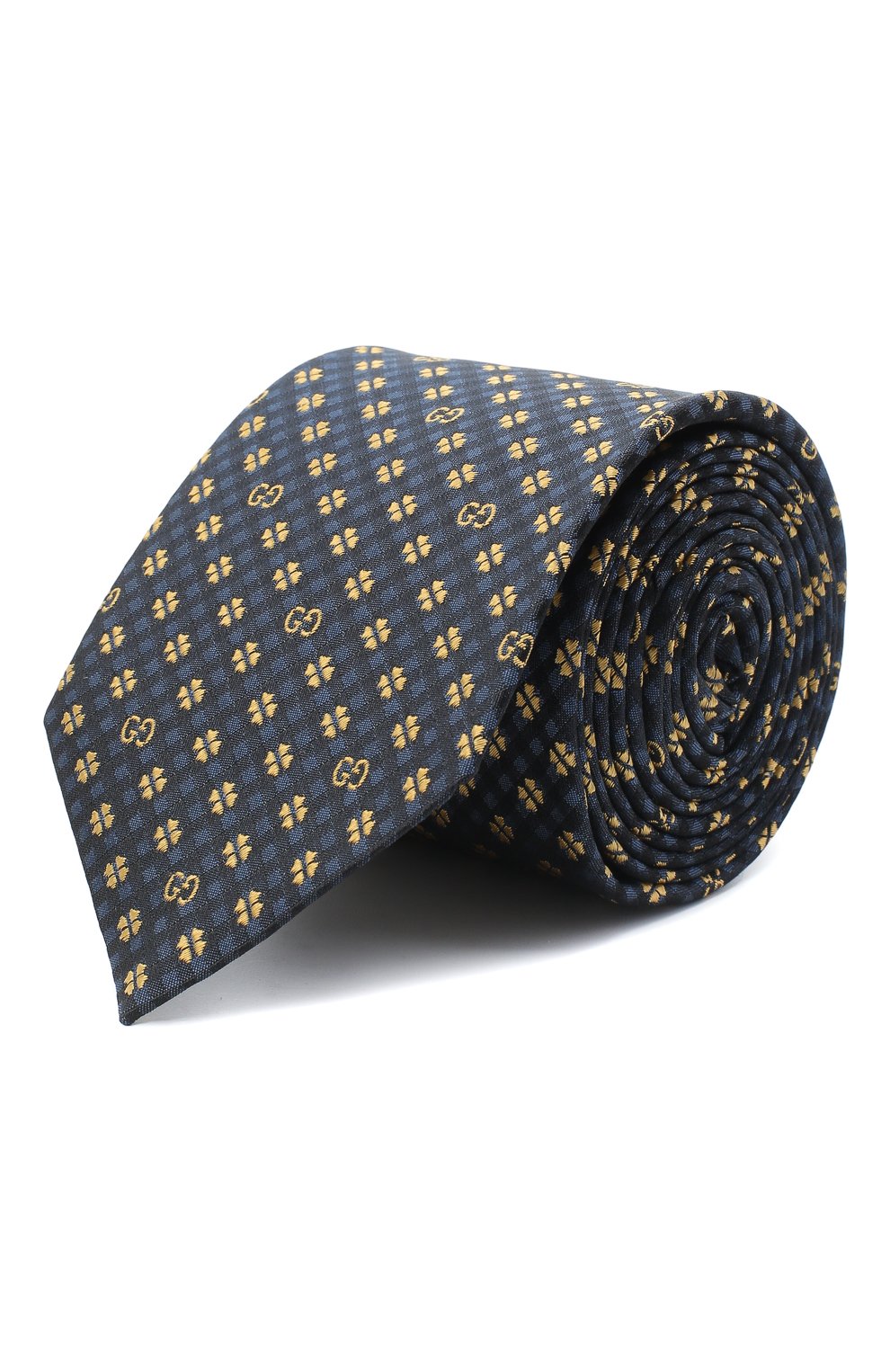 Шелковый галстук GUCCI синего цвета по цене 28800 руб., арт. 597126/4E002, фото 1 Шелковый галстук GUCCI, арт. 597126/4E002, фото 1