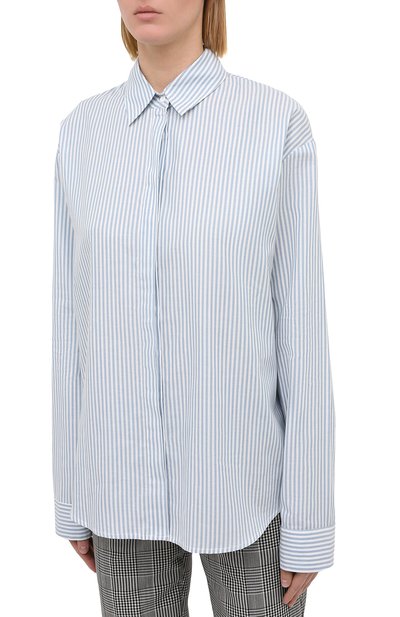 Хлопковая рубашка RTA голубого цвета по цене 38800 руб., арт. WU0520-7116LTSP, фото 3 Хлопковая рубашка RTA, арт. WU0520-7116LTSP, фото 3