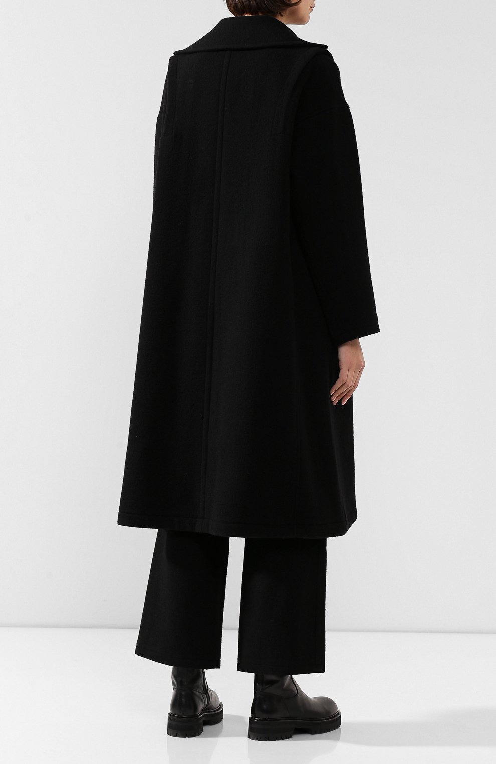 Шерстяное пальто YOHJI YAMAMOTO, арт. NC-C03-112, фото 4
