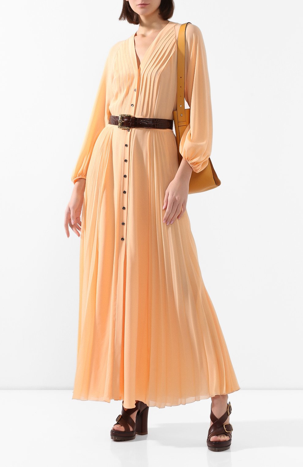 Шелковое платье CHLOÉ, арт. CHC20UR013002, фото 2