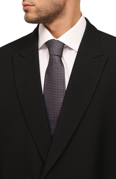 Шелковый галстук LANVIN розового цвета по цене 15400 руб., арт. 8078/TIE, фото 2 Шелковый галстук LANVIN, арт. 8078/TIE, фото 2
