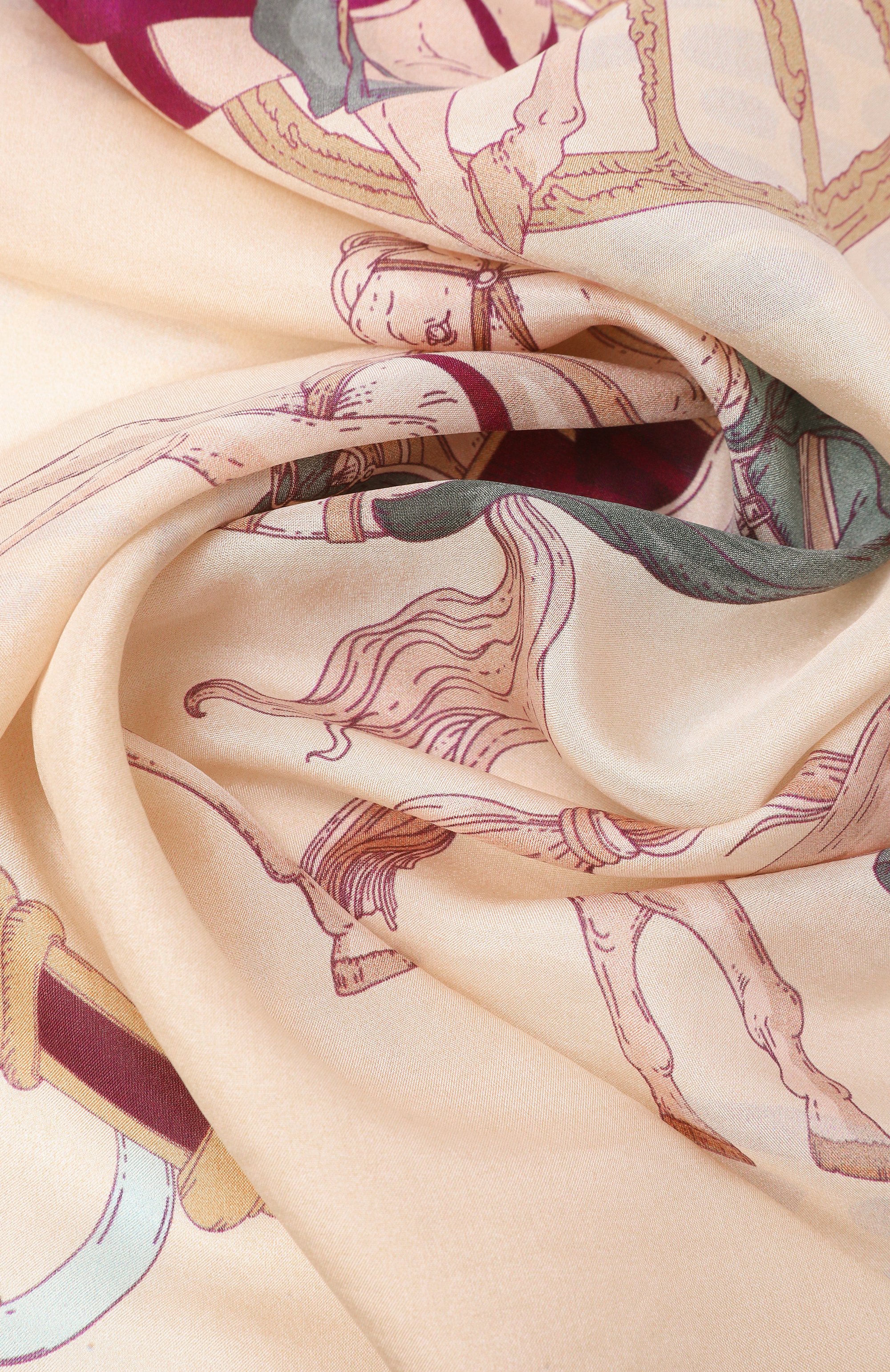 Шелковая шаль царский выезд GOURJI, арт. 91169037/62108, фото 3