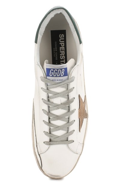 Кожаные кеды superstar GOLDEN GOOSE DELUXE BRAND, арт. G36MS590.T82, фото 5