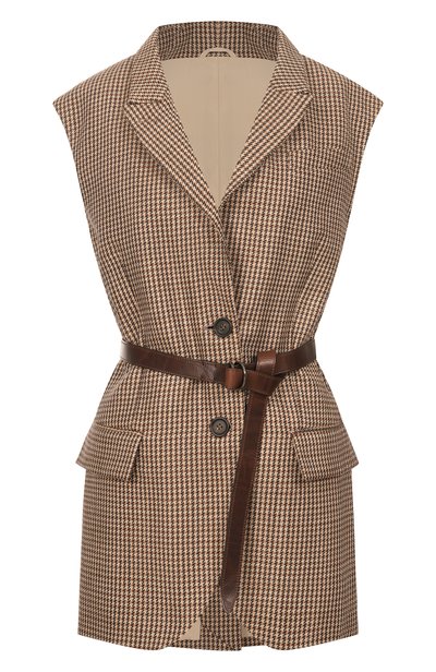 Женский шерстяной жилет BRUNELLO CUCINELLI, арт. MG5467259P