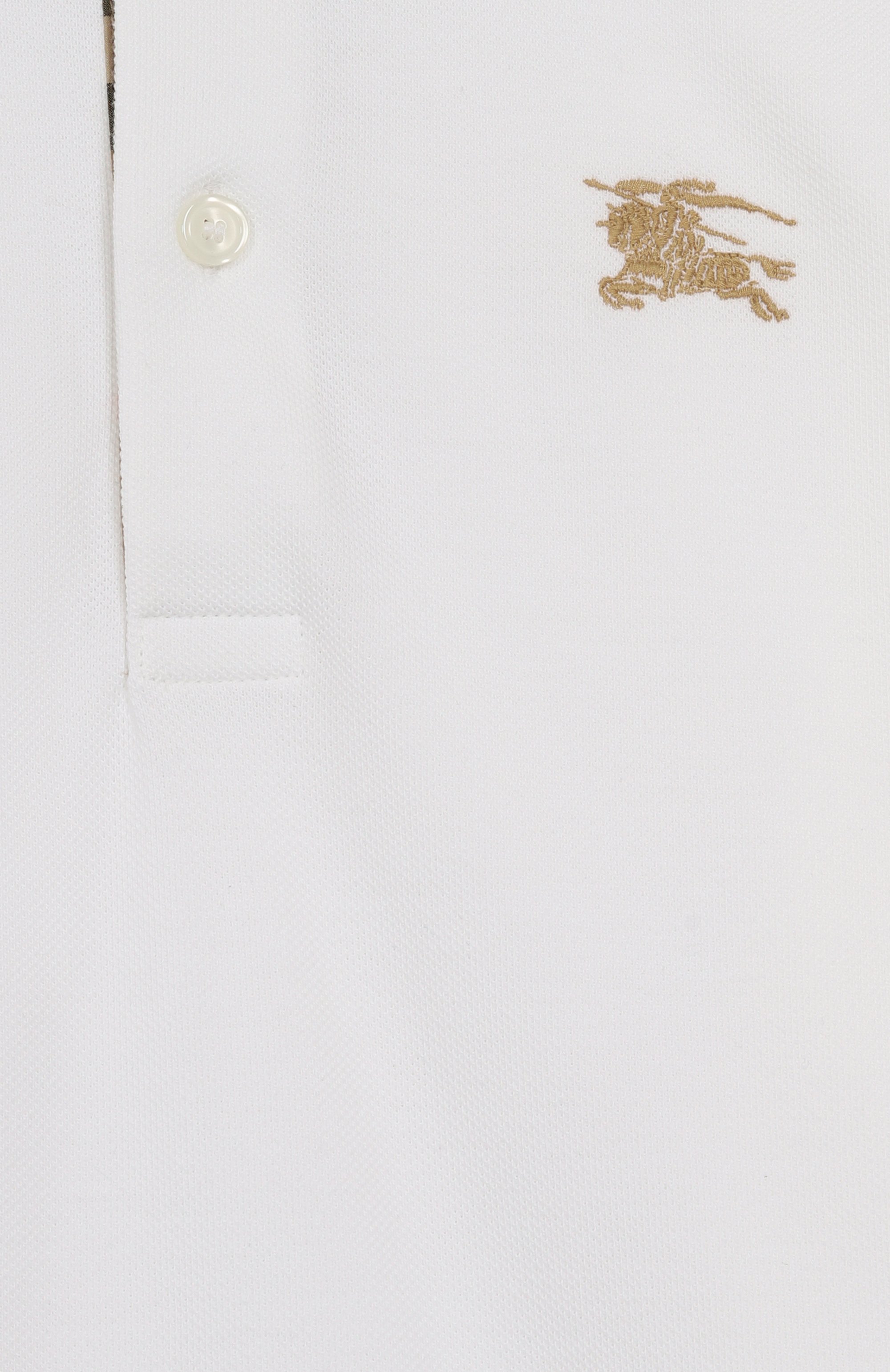 Хлопковое поло BURBERRY, арт. 8105073, фото 3