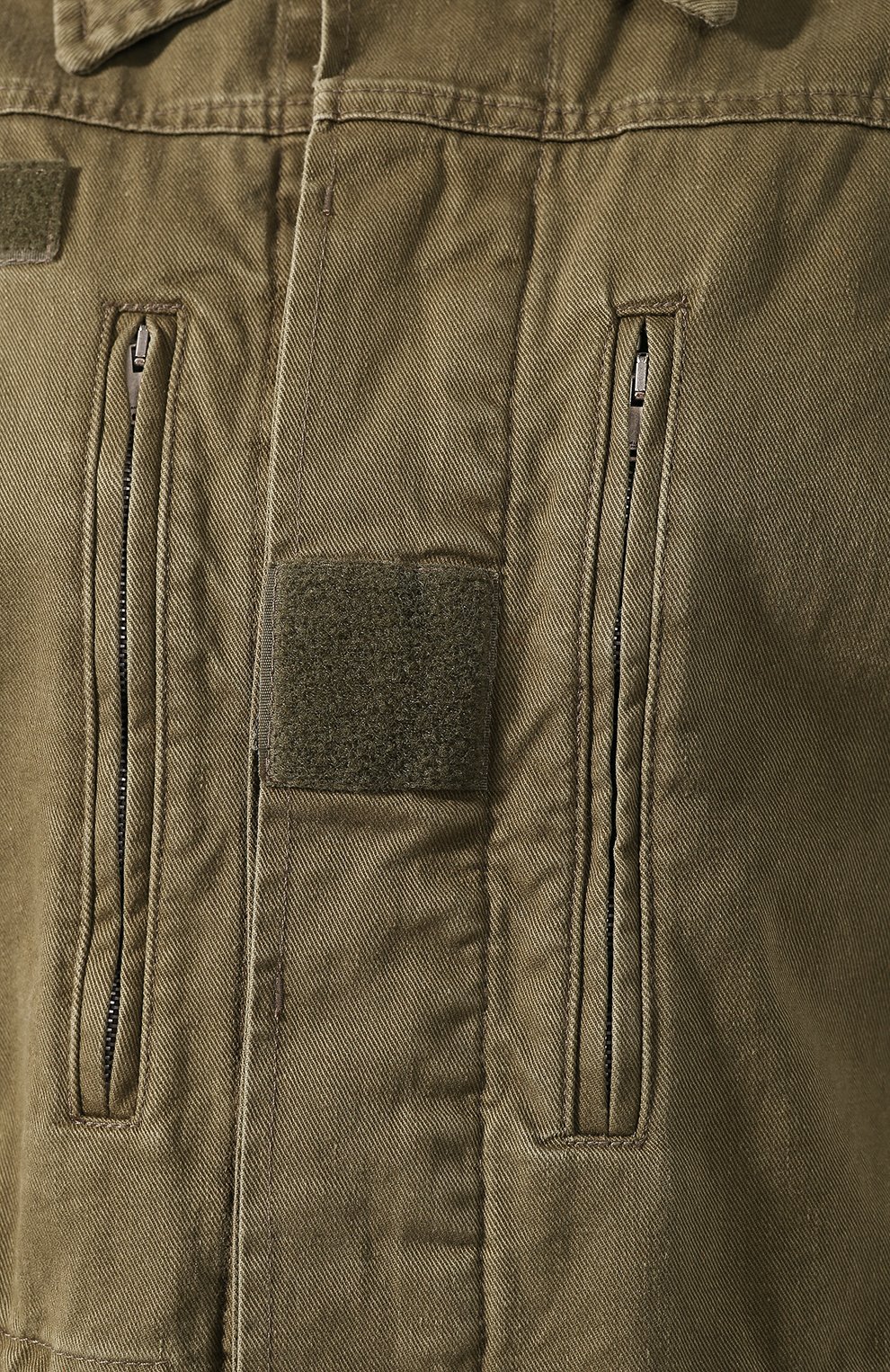 Хлопковая парка SAINT LAURENT хаки цвета по цене 225500 руб., арт. 560709/Y153W, фото 5 Хлопковая парка SAINT LAURENT, арт. 560709/Y153W, фото 5