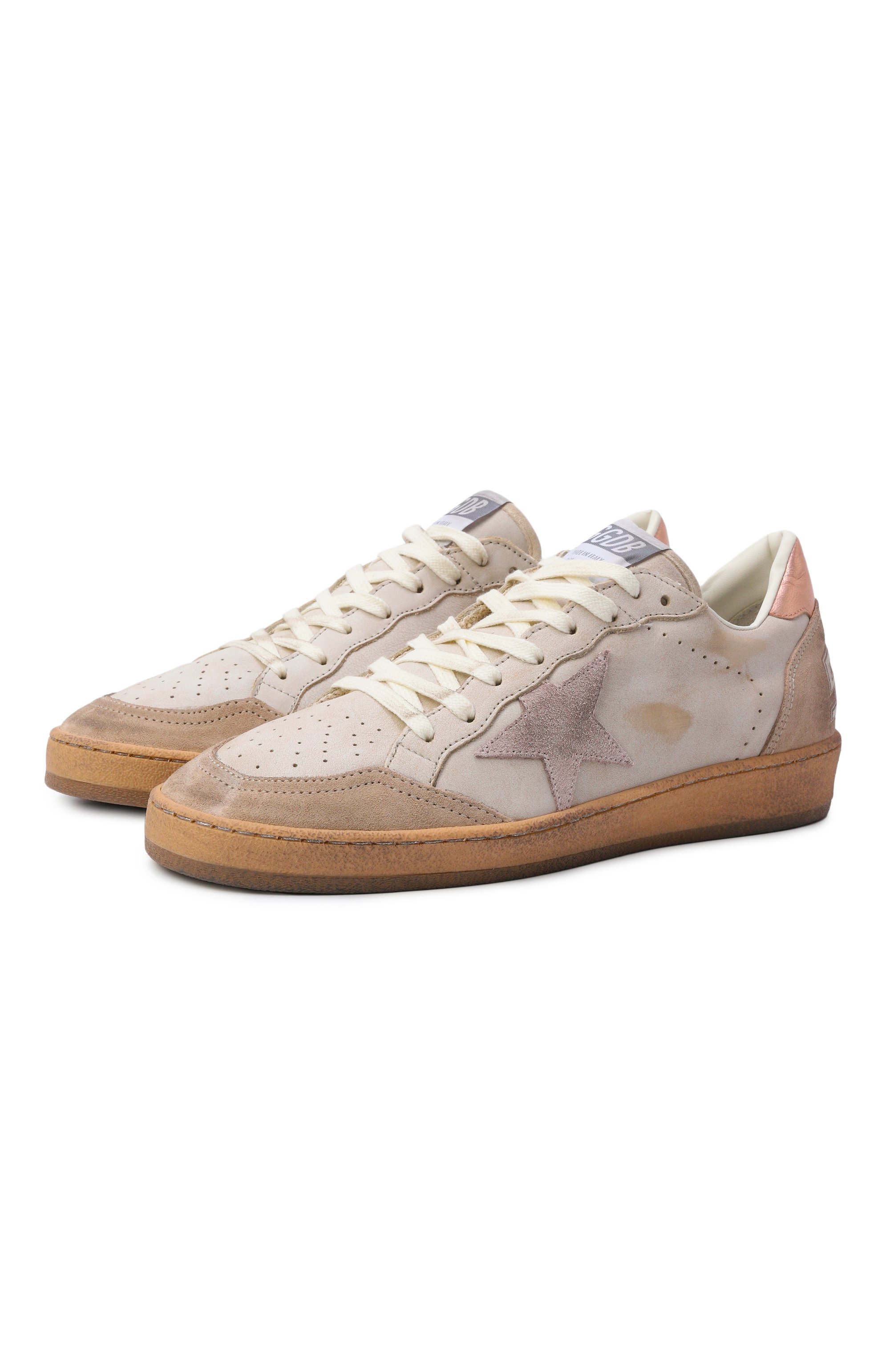 Кожаные кеды ball star GOLDEN GOOSE DELUXE BRAND, арт. GWF00117.F007275, фото 1